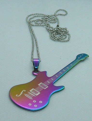 Ciondolo chitarra multicolore - ciondolo,